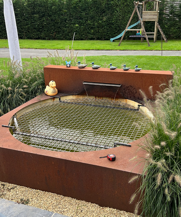 Cortenstaal Oost-Vlaanderen | Cortenstaal in de tuin | Cortenstaal maatwerk | Cortenstaal Vlaeminck